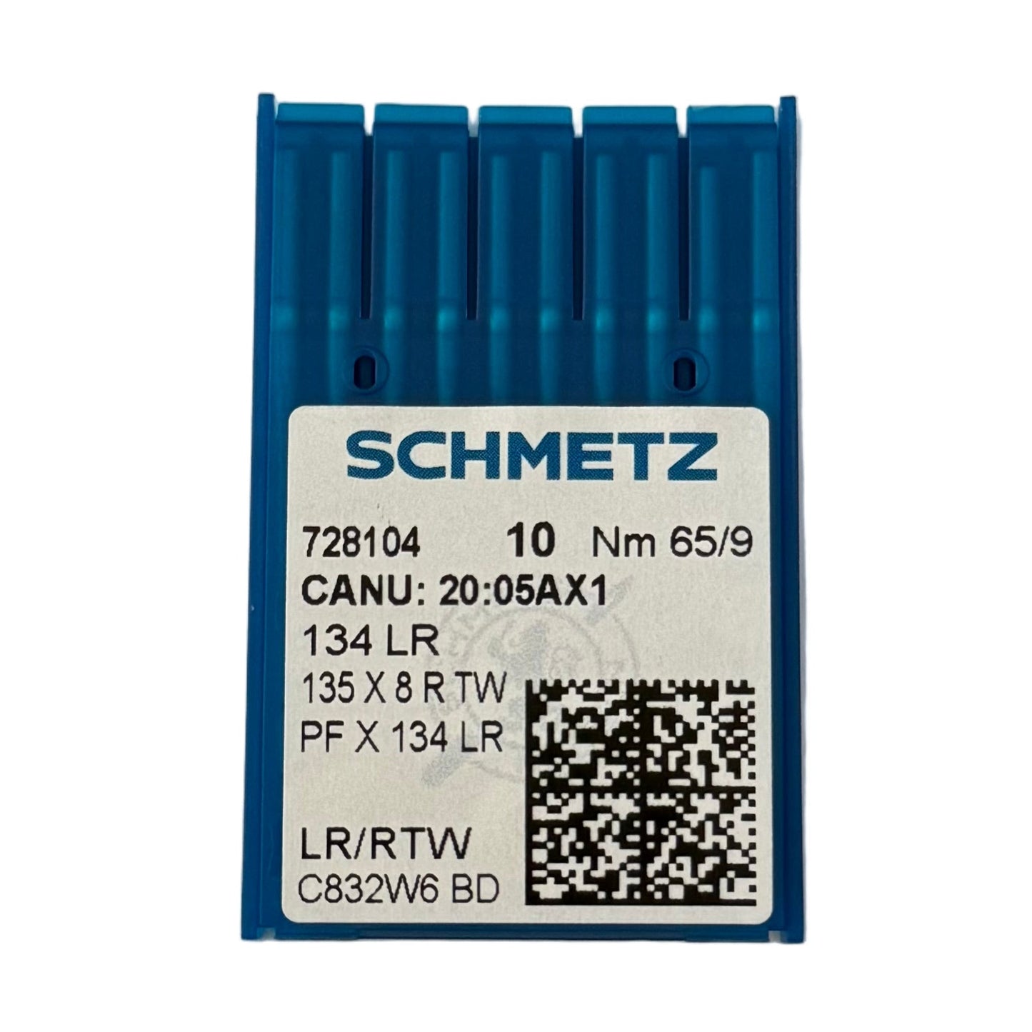 Image des aiguilles industrielles SCHMETZ 134 LR pour cuir (10 pièces) – disponibles chez Šarlotes audumi