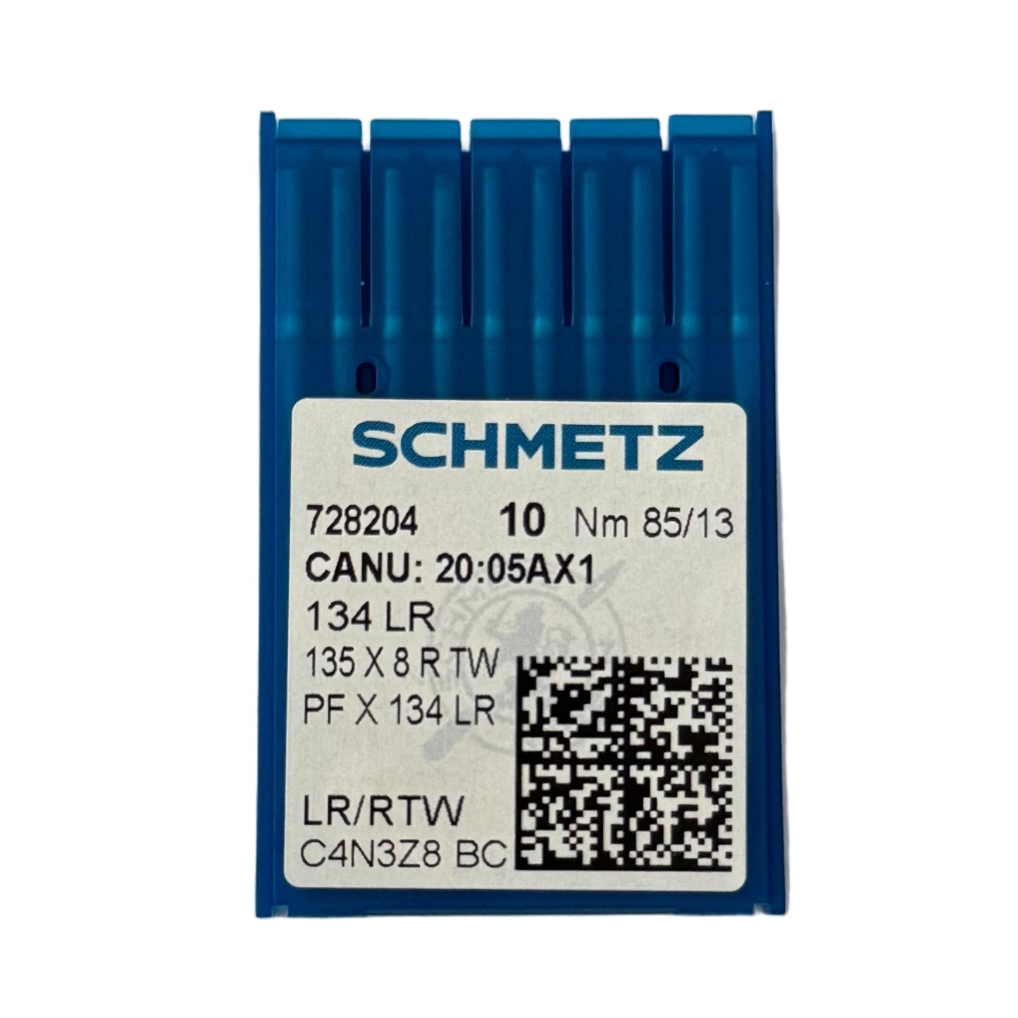 Image d’aiguilles pour machines à coudre industrielles SCHMETZ 134 LR pour cuir (10 pcs) – disponible chez Šarlotes audumi