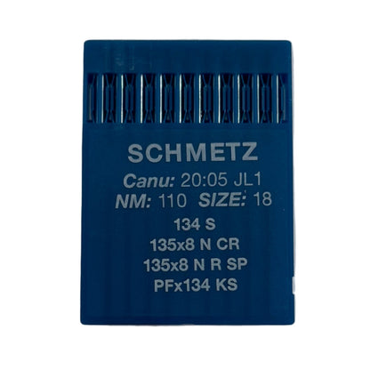 Image d’aiguilles pour machines à coudre industrielles SCHMETZ 134 S - pour cuir (10 pièces) – disponible chez Šarlotes audumi