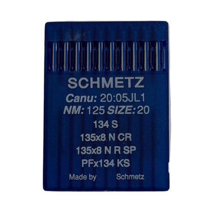 Image des aiguilles pour machines à coudre industrielles SCHMETZ 134 S pour cuir (10 pièces) – disponible chez Šarlotes audumi