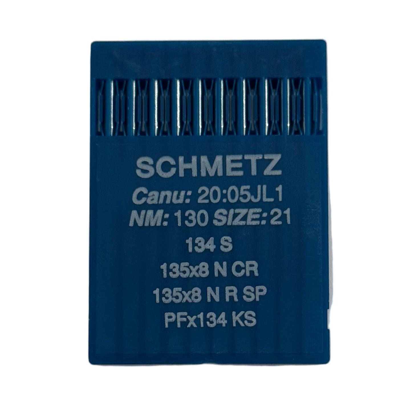 Image d’aiguilles pour machines à coudre industrielles SCHMETZ 134 S - cuir (10 pcs) – disponible chez Šarlotes audumi