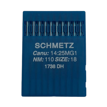 Image des aiguilles industrielles SCHMETZ DBx1 DH - pour cuir (10 pcs) – disponible chez Šarlotes audumi
