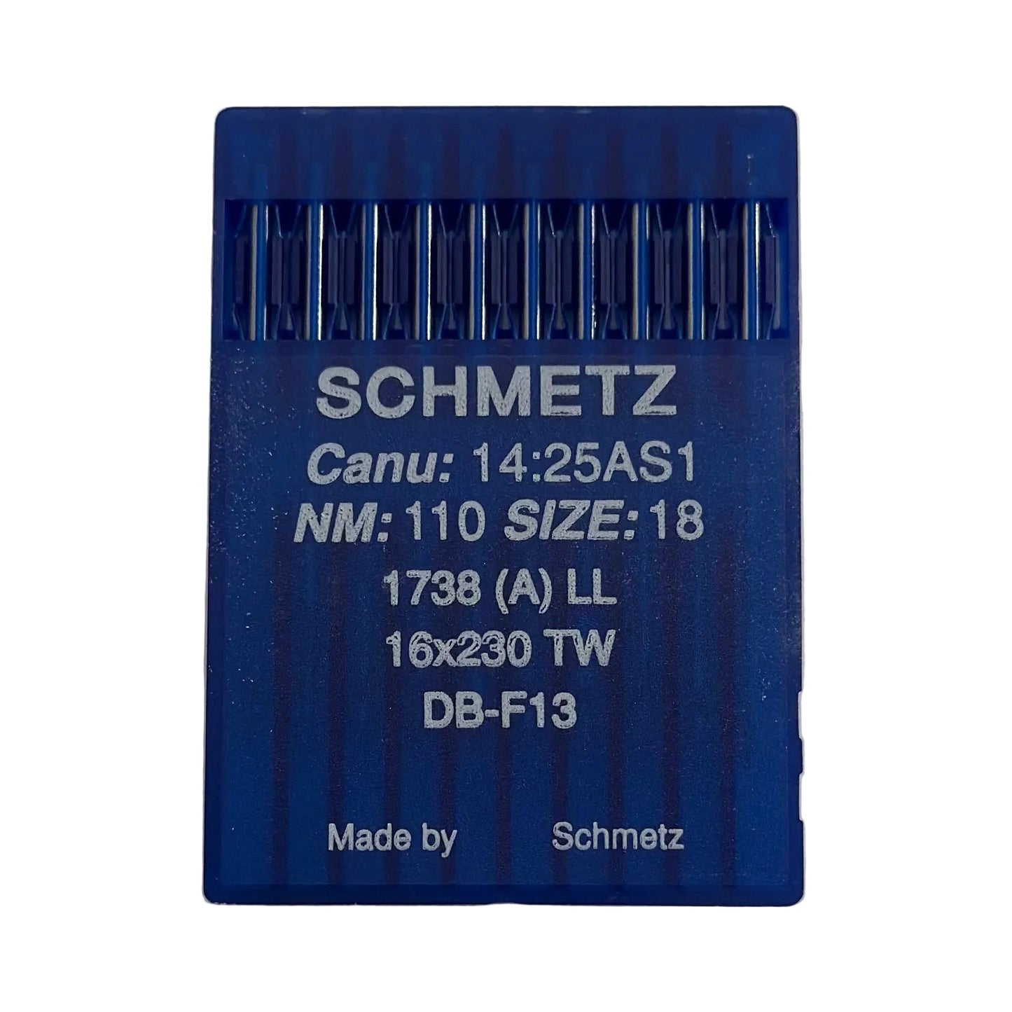 Image d'aiguilles pour machines à coudre industrielles SCHMETZ DBx1 LL - pour cuir (10 pcs), disponible chez Šarlotes audumi
