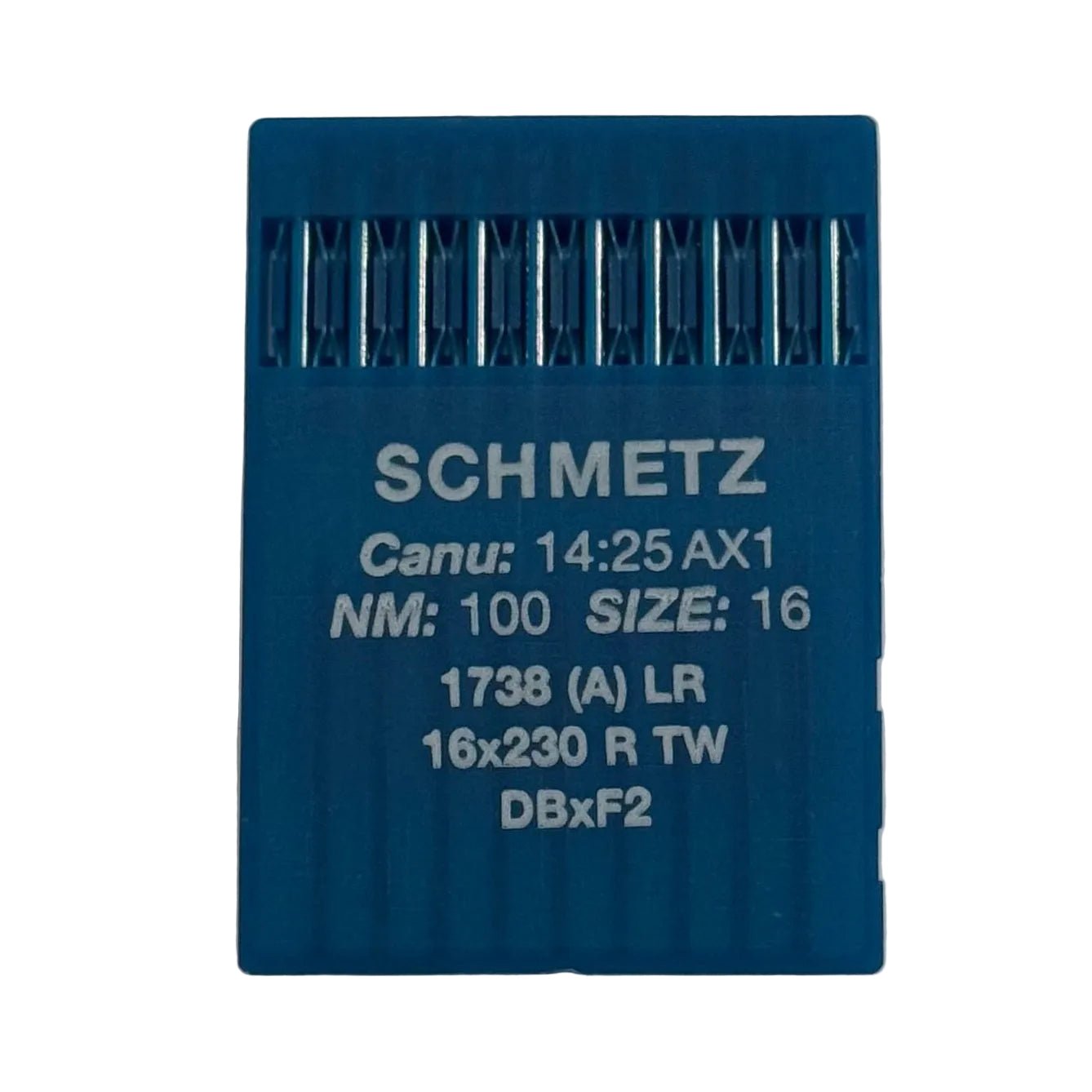 Image d’aiguilles pour machines à coudre industrielles SCHMETZ DBx1 LR - pour cuir (10 pcs) – disponible chez Šarlotes audumi