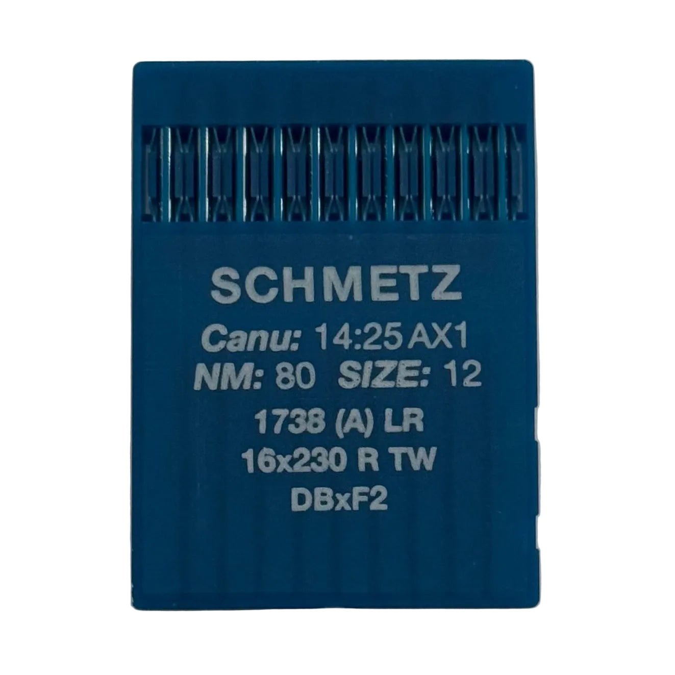 Image des aiguilles pour machines à coudre industrielles SCHMETZ DBx1 LR - cuir (10 pcs) – disponible chez Šarlotes audumi