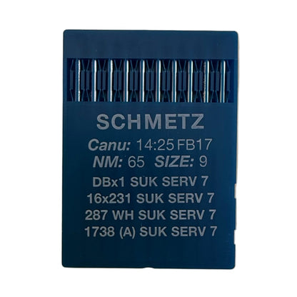 Aiguilles pour machines à coudre industrielles SCHMETZ DBx1 SUK SERV 7 – pour maille, denim et matières extensibles (10 pcs)