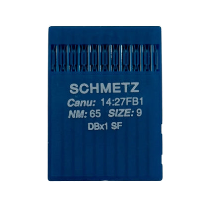 Image des aiguilles pour machines à coudre industrielles SCHMETZ DBx1 SUK SF – pour tricot très fin (10 pièces) – disponible chez Šarlotes audumi