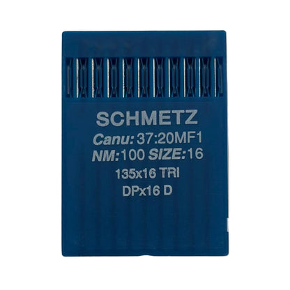 Image d’aiguilles pour machines à coudre industrielles SCHMETZ DPx17 D - pour cuir (10 pièces) – disponibles chez Šarlotes audumi