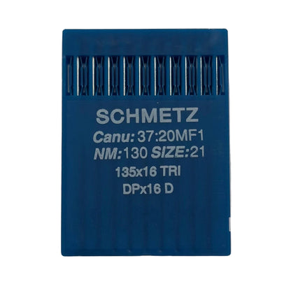 Image des aiguilles pour machines à coudre industrielles SCHMETZ DPx17 D - pour cuir (10 pcs) – disponible chez Šarlotes audumi