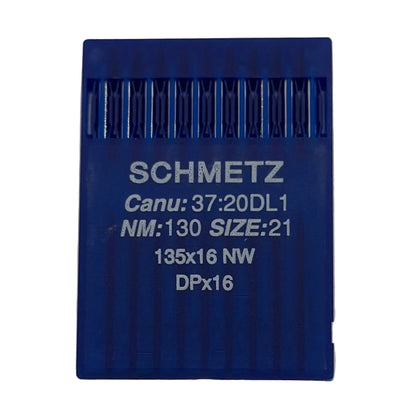 Image des aiguilles pour machines à coudre industrielles SCHMETZ DPx17 P - cuir (10 pcs) – disponible chez Šarlotes audumi