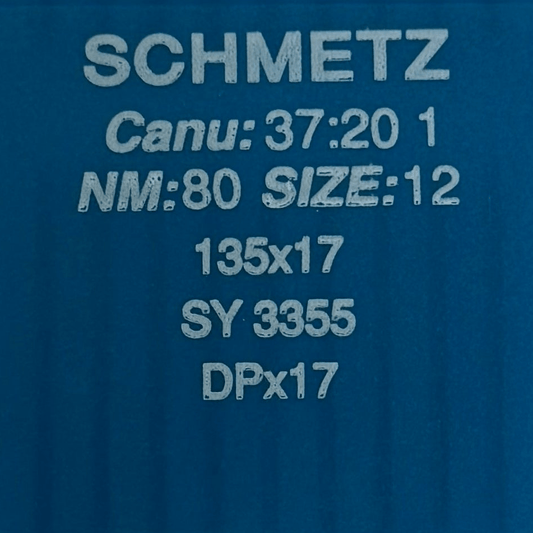 Image d’aiguilles pour machines à coudre industrielles SCHMETZ DPX17 - universelles (10 pièces) – disponible chez Šarlotes audumi