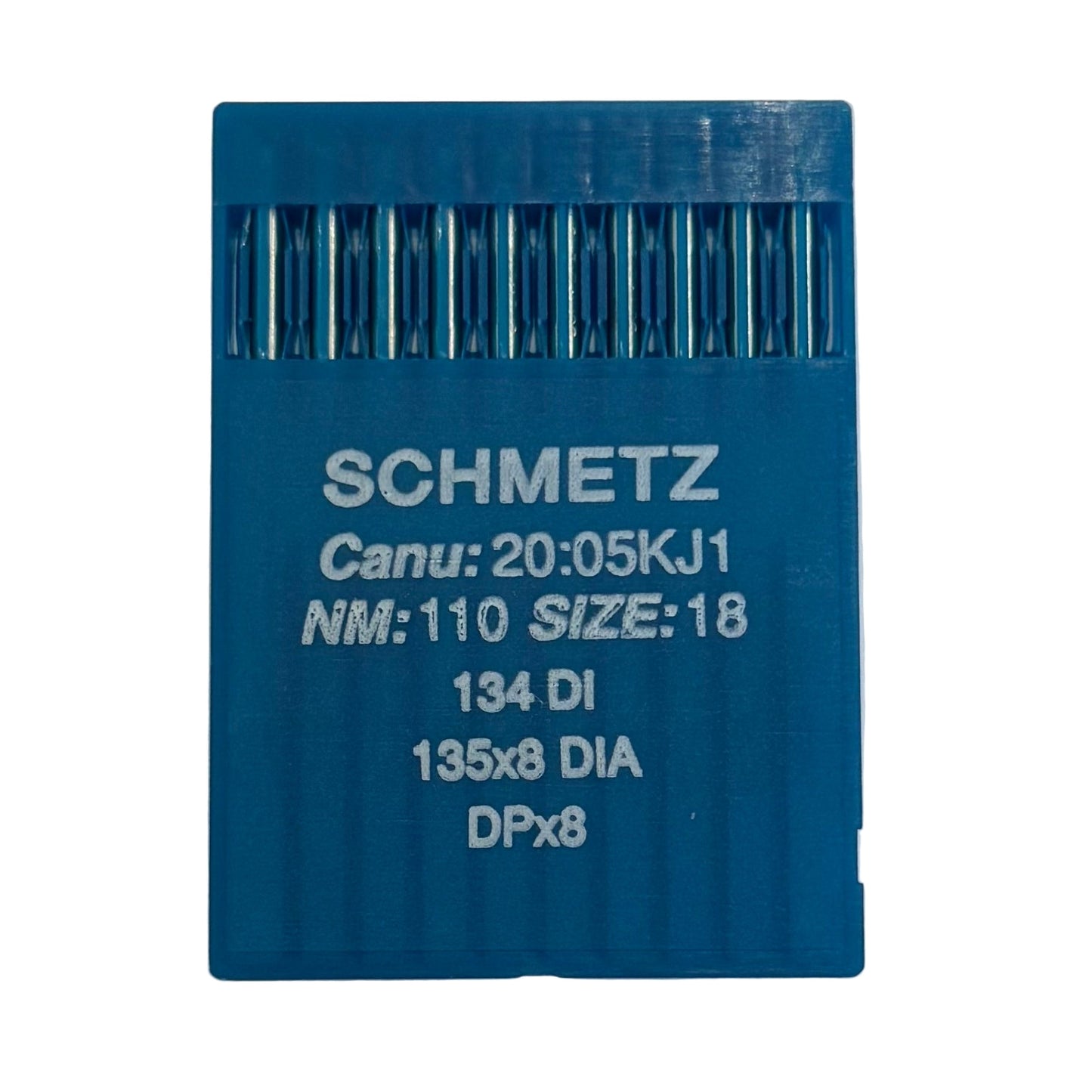 Image avec aiguilles pour machines à coudre industrielles SCHMETZ DPx5 DI - cuir (10 pcs) – disponible chez Šarlotes audumi