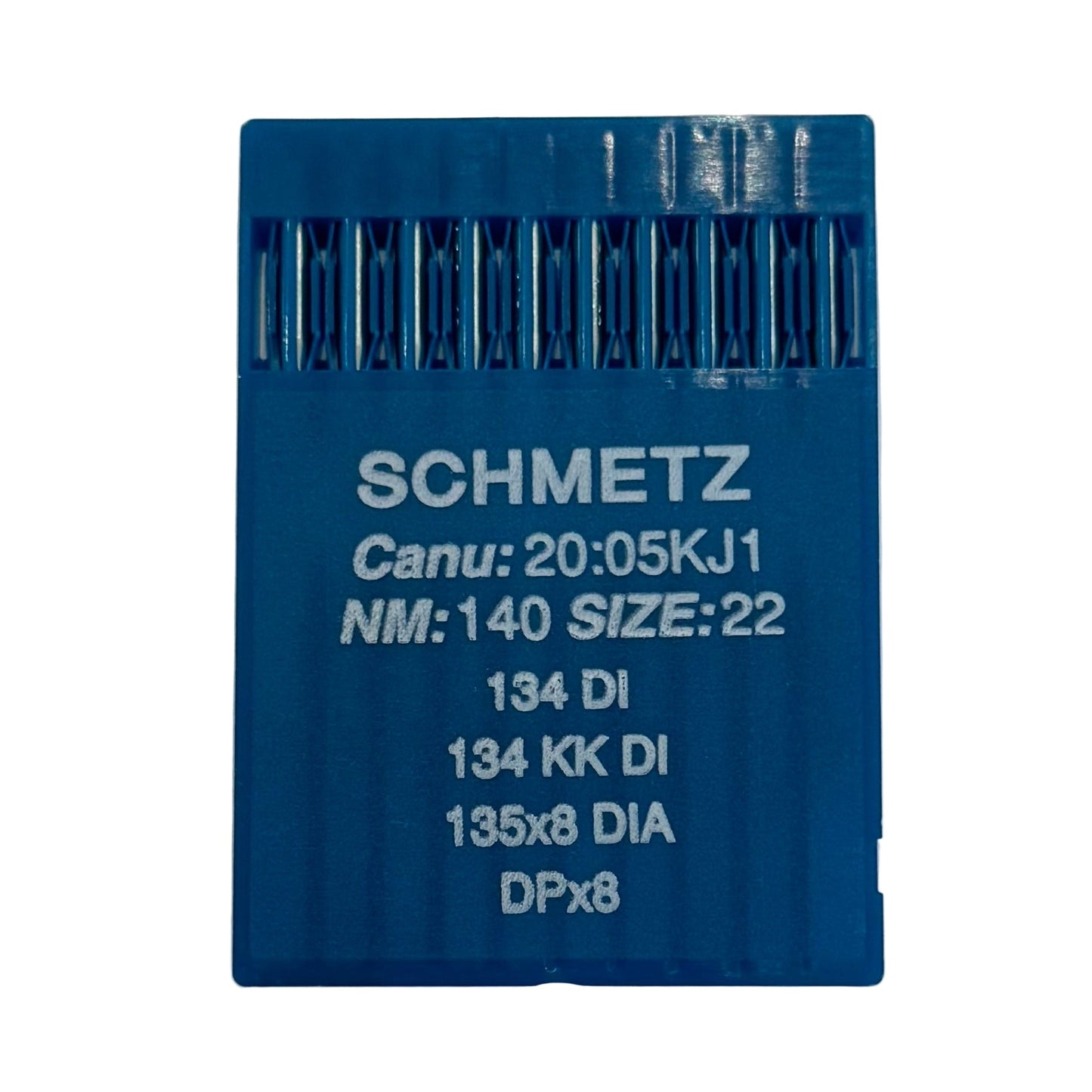 Image avec des aiguilles pour machines à coudre industrielles SCHMETZ DPx5 DI pour cuir (10 pièces) – disponible chez Šarlotes audumi