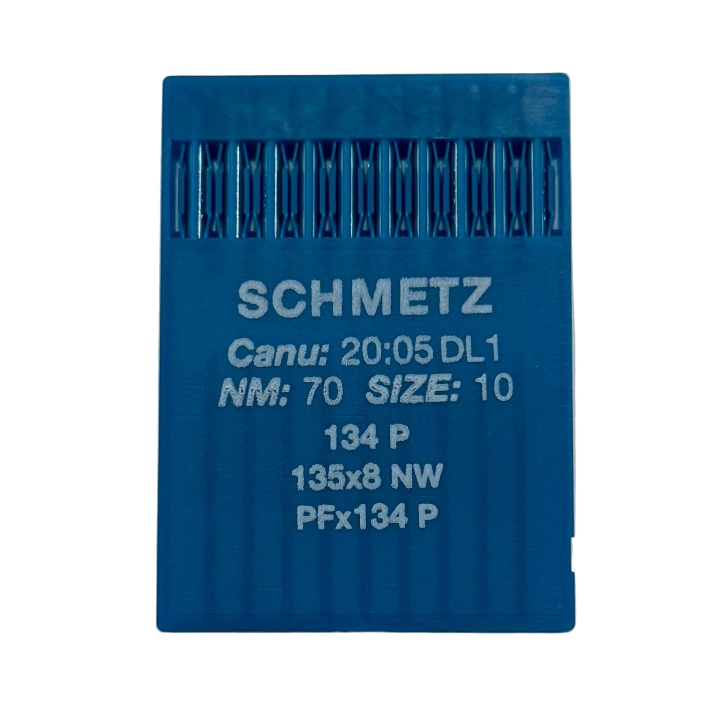 Image des aiguilles pour machines à coudre industrielles SCHMETZ DPx5 P pour cuir (10 pièces) – disponible chez Šarlotes audumi