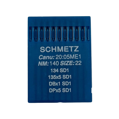 Image with SCHMETZ DPx5 SD1 industrial sewing machine needles – for leather (10 pcs.) – available at Šarlotes audumi
