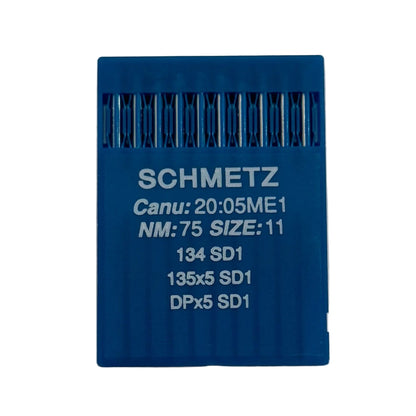 Image with SCHMETZ DPx5 SD1 industrial sewing machine needles – for leather (10 pcs.) – available at Charlotte Fabrics