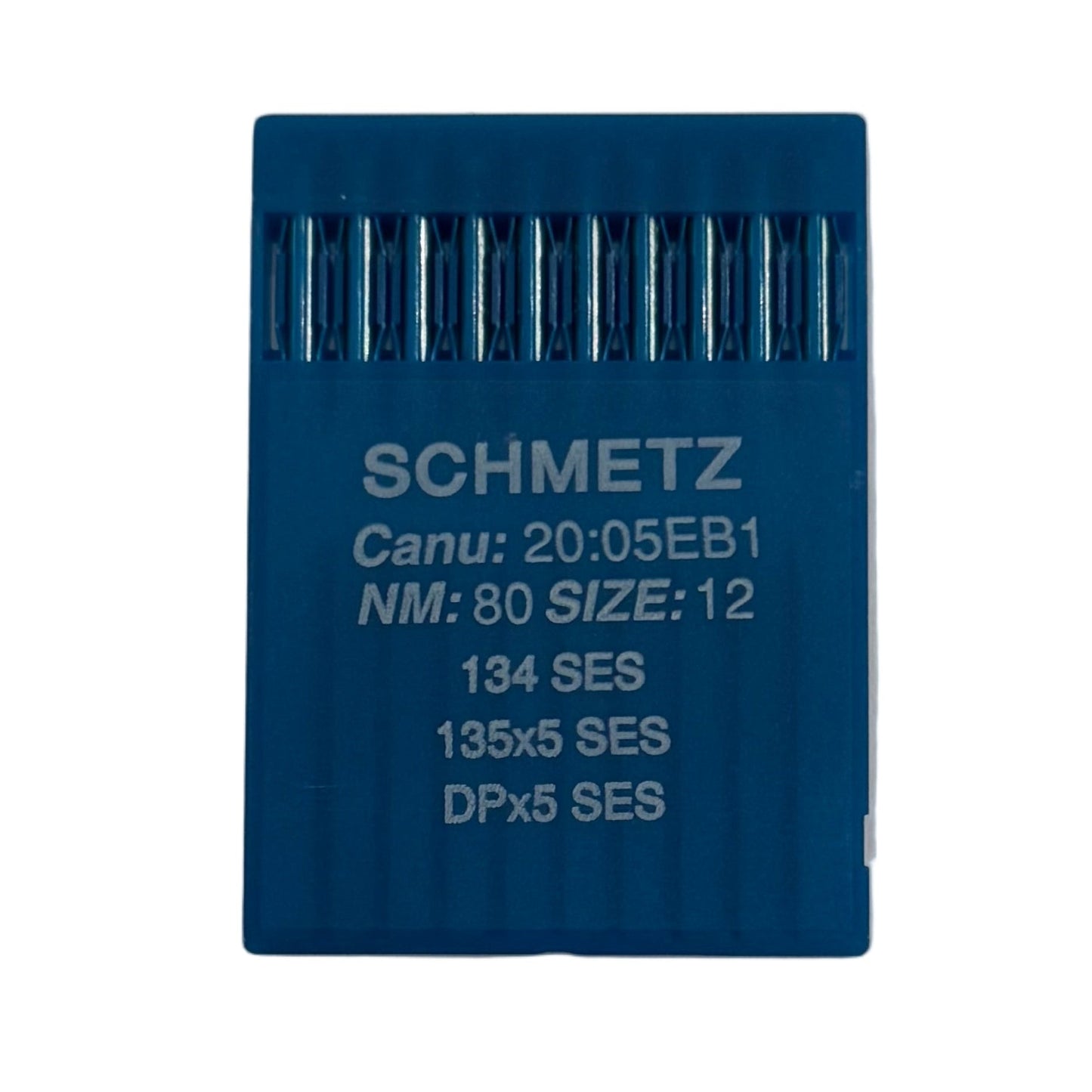 Image of SCHMETZ DPx5 SES needles for industrial sewing machines for knitwear and sportswear (10 pcs.) – available at Charlotte's Fabrics