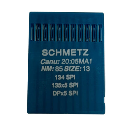 Image de machines à coudre industrielles à aiguilles SCHMETZ DPx5 SPI – pour tissus épais et fins (10 pièces) – disponible chez Šarlotes audumi