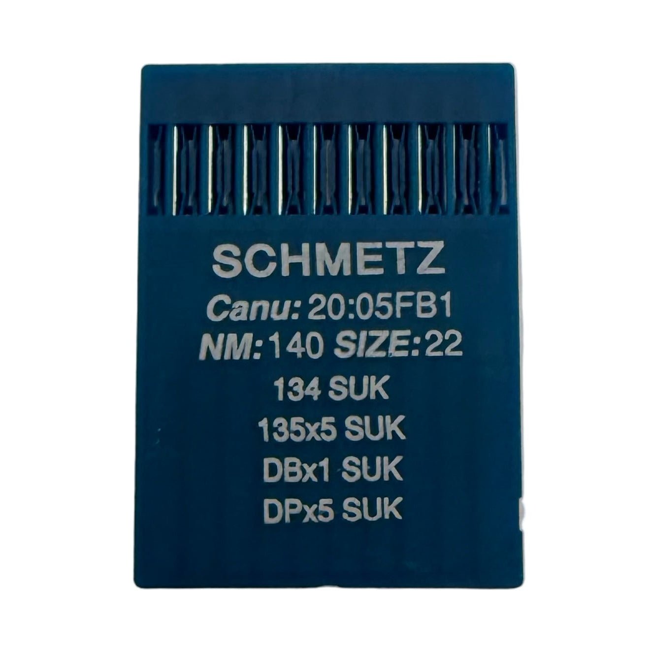 Image of SCHMETZ DPx5 SUK industrial sewing machine needles – for knitwear and denim (10 pcs.) – available at Charlotte Fabrics