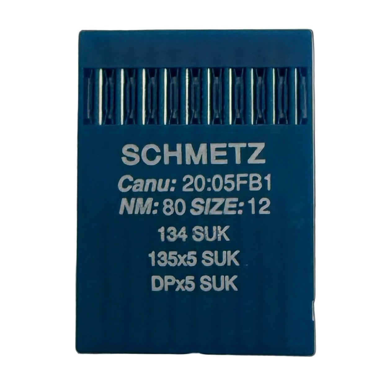 Image of SCHMETZ DPx5 SUK needles for industrial sewing machines for knitwear and denim (10 pcs) – available at Šarlotes audumi
