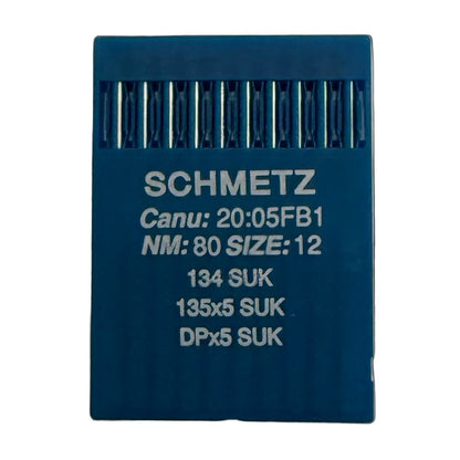 Image of SCHMETZ DPx5 SUK needles for industrial sewing machines for knitwear and denim (10 pcs) – available at Šarlotes audumi