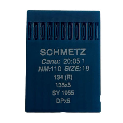 Image avec les aiguilles pour machines à coudre industrielles SCHMETZ DPx5 - universelles (10 pièces) – disponible chez Šarlotes audumi