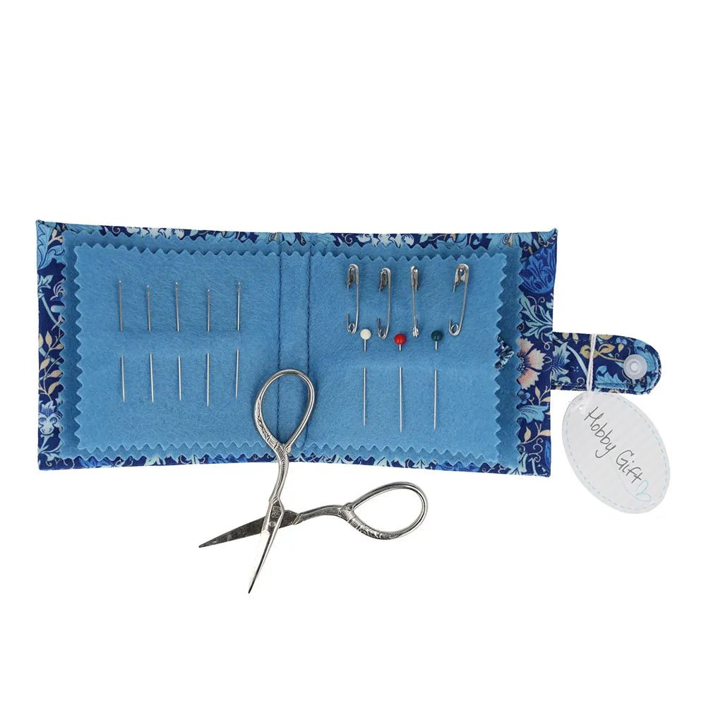 Image of a needle and scissors case with a floral pattern, Hobby Gift – available at Charlotte Fabrics