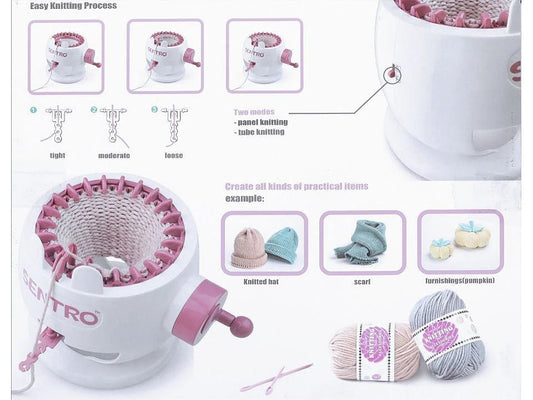Image of the Sentro knitting machine – available at Charlotte's Fabrics