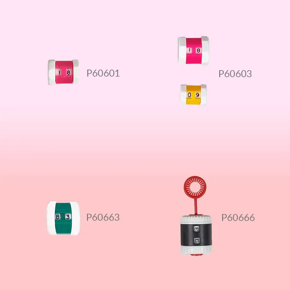 Image avec compteur de rangs pour tricot Pony Row Counter – disponible chez Šarlotes audumi