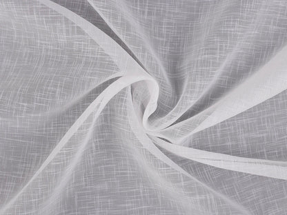Curtain fabric with lead thread | 276 cm wide|linen imitation