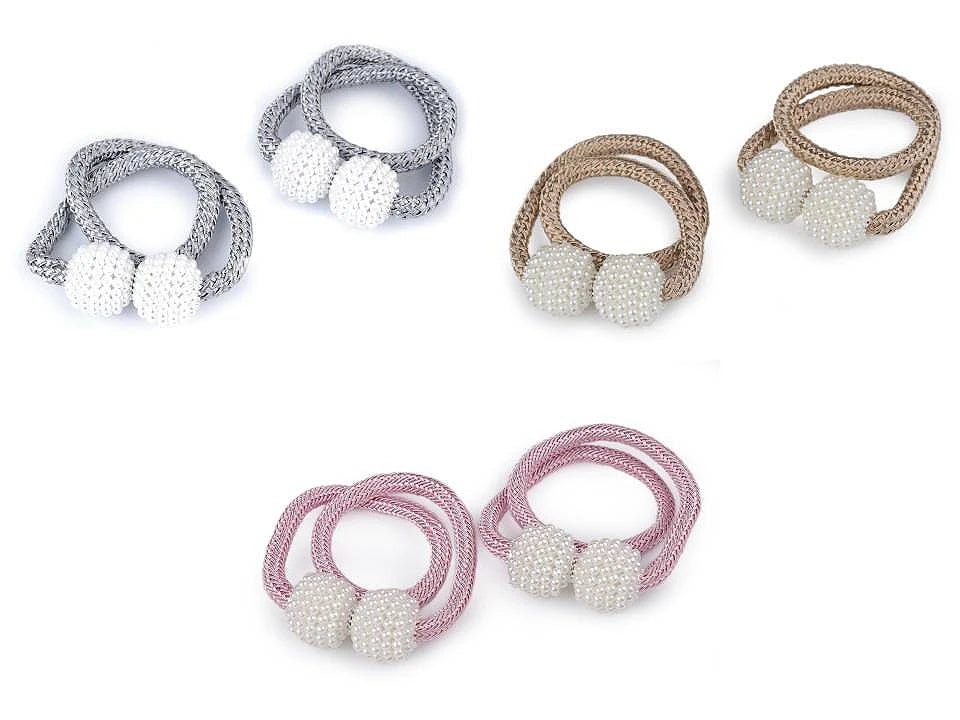 Image of curtain holders with magnets (set of 2 pcs)|available in various shades – available at Šarlotes audumi