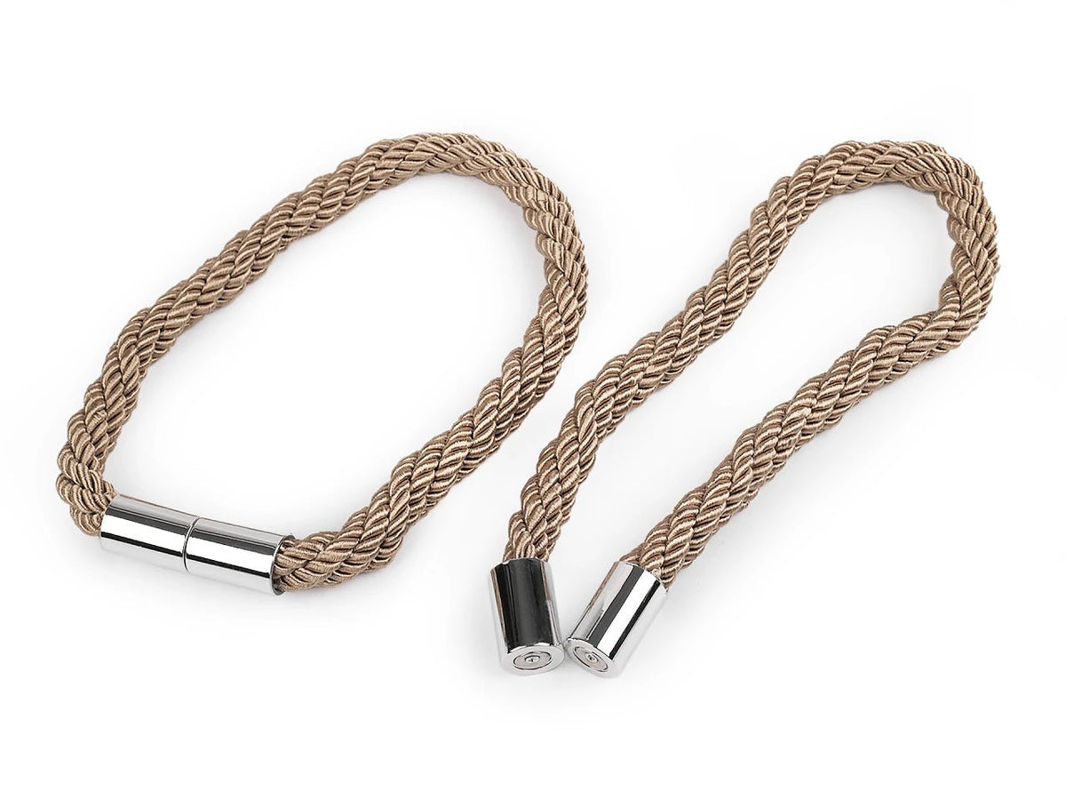Image of magnetic curtain tiebacks (set of 2) – available online at Šarlotes audumi