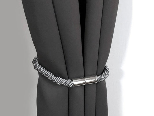 Image of magnetic curtain tiebacks (set of 2) – available online at Šarlotes audumi