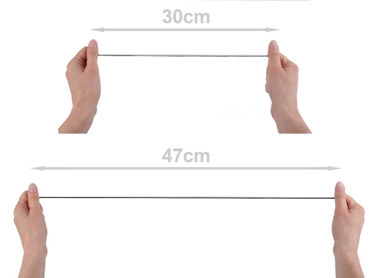 Image avec élastique rond Ø2,5 mm – disponible chez Šarlotes audumi