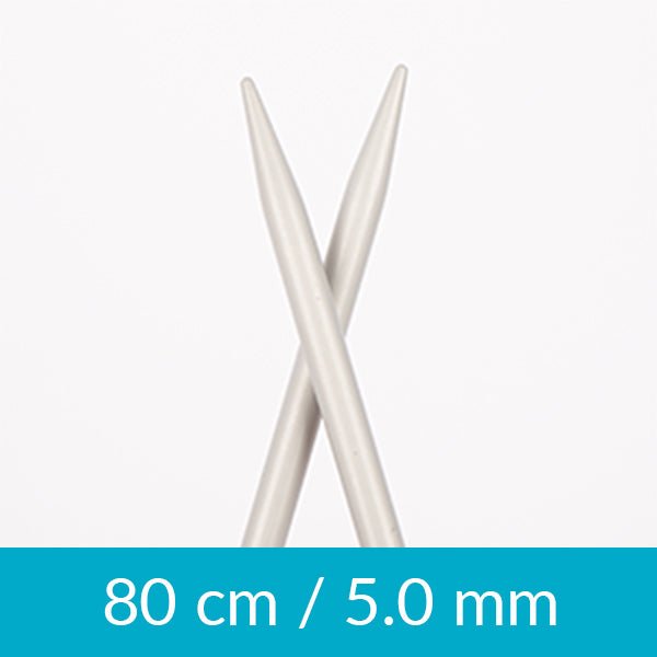 Attēls ar Circular knitting needles DROPS 80 cm | size 2.0 mm – 5.0 mm – available at Šarlotes audumi