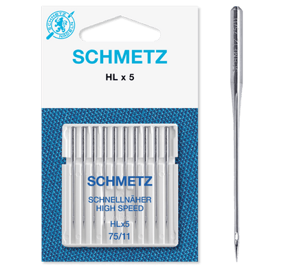 Ātrgaitas speciālās adatas SCHMETZ HIGH SPEED SPECIAL HLx5 - Nr. 75 (10gab.)