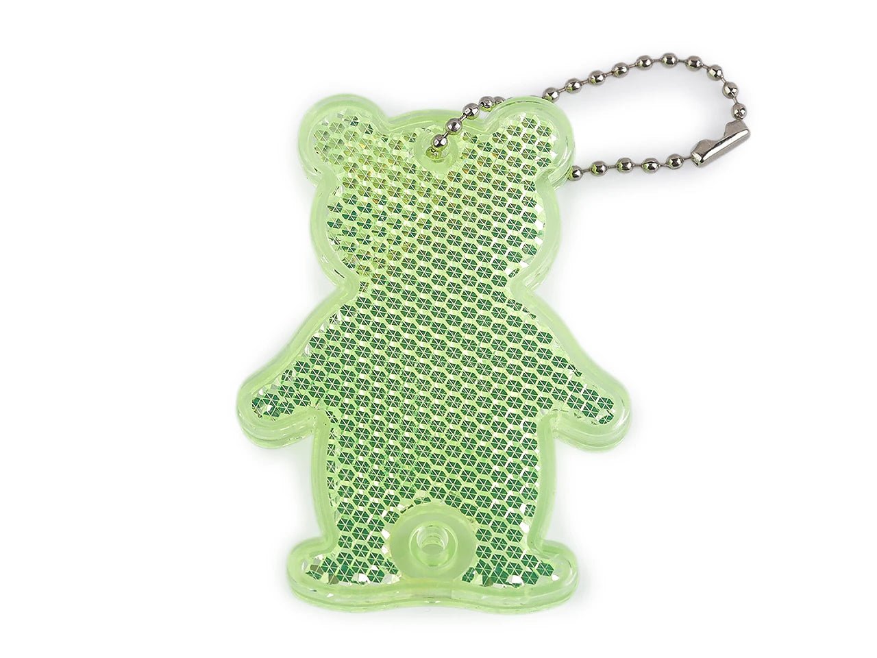 Image of a reflective bear charm for a backpack and keys – available at Šarlotes audumi