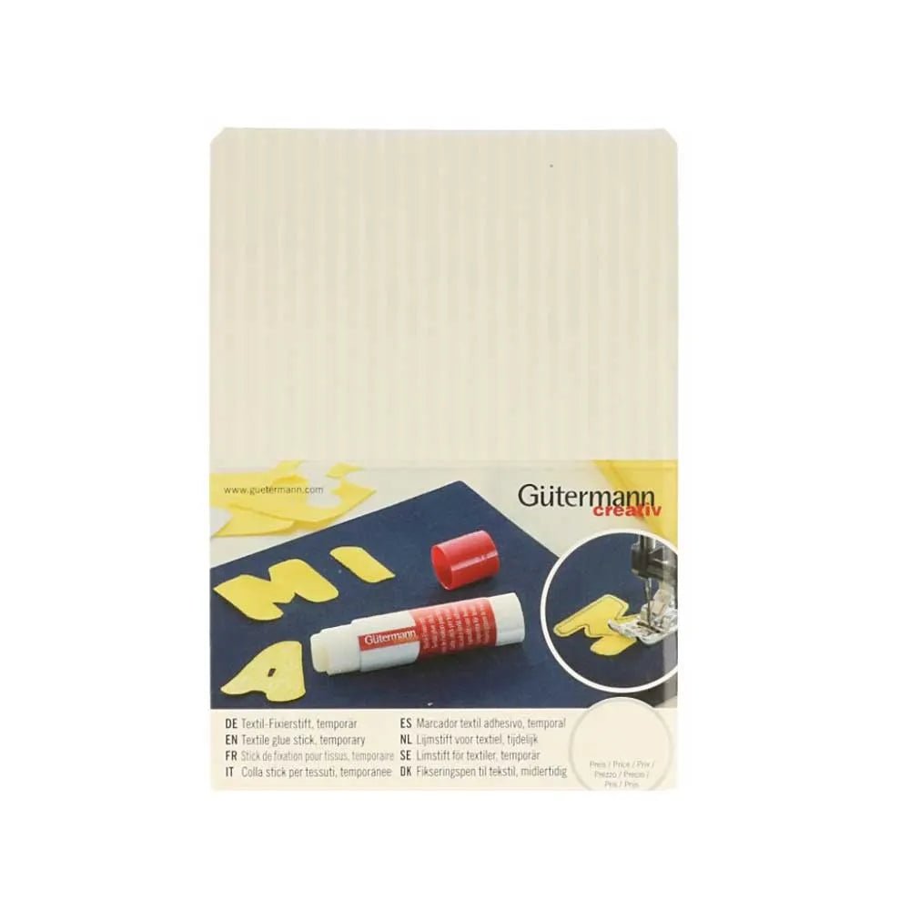 Image of Gütermann fabric glue for temporary fixing – available at Šarlotes audumi