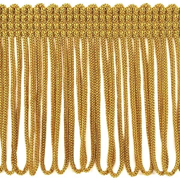 Image avec franges de 8 cm de large, dorées – disponible chez Šarlotes audumi