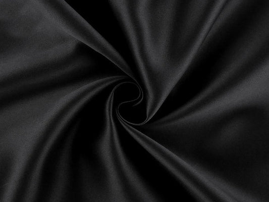 Image of Blackout curtain fabric for complete light blocking - black – available online at Šarlotes audumi