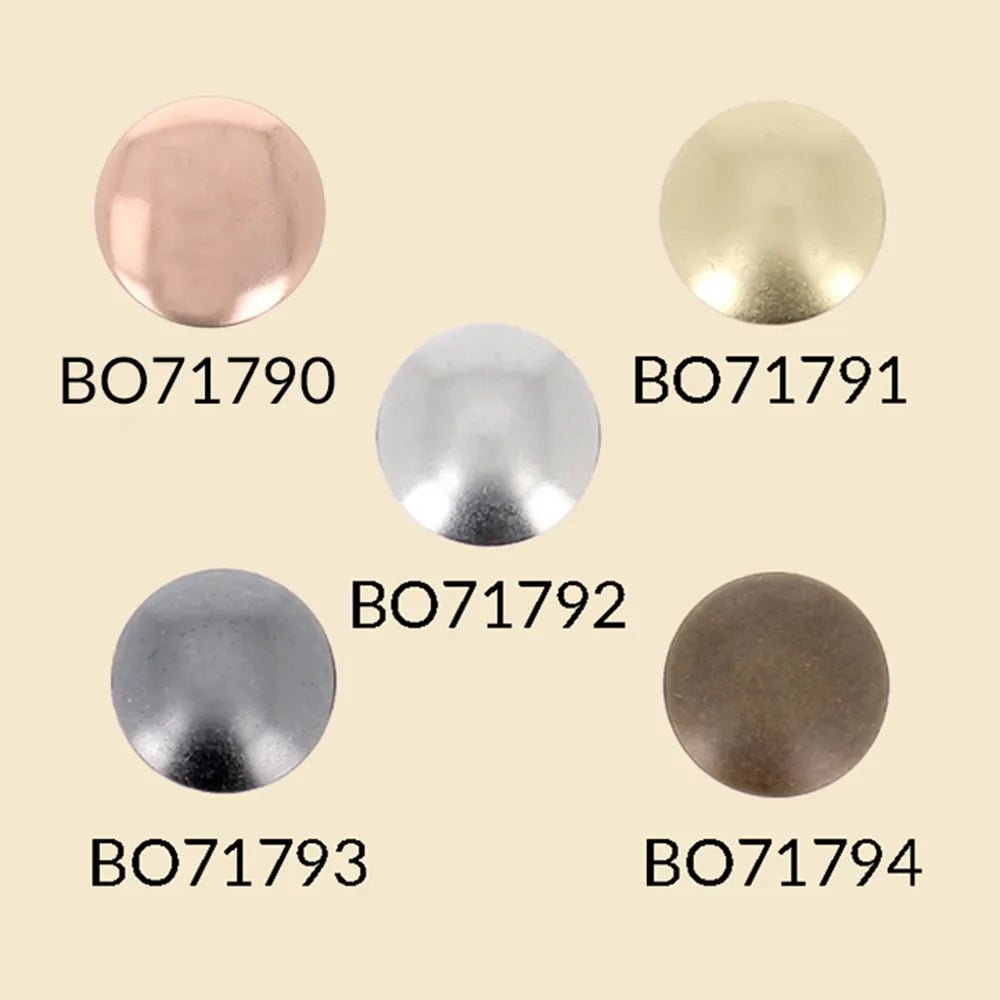Image of BOHIN Magic snap fasteners without pliers 14 mm – Rose Gold, 4 pcs. – available online at Charlotte's Fabrics