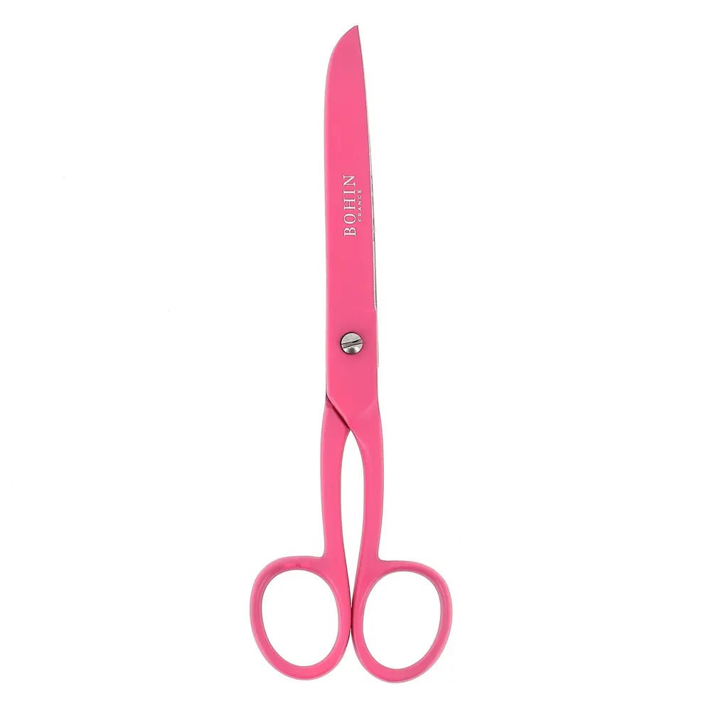 BOHIN sewing scissors with epoxy coating – 17 cm, pink – available online at Charlotte's Fabrics