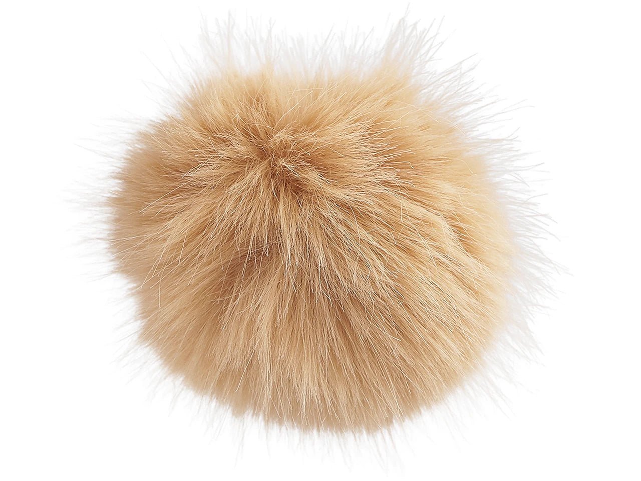 Image of Bumbulis hats with a loop Ø11 cm - light brown – available at Šarlote Fabrics