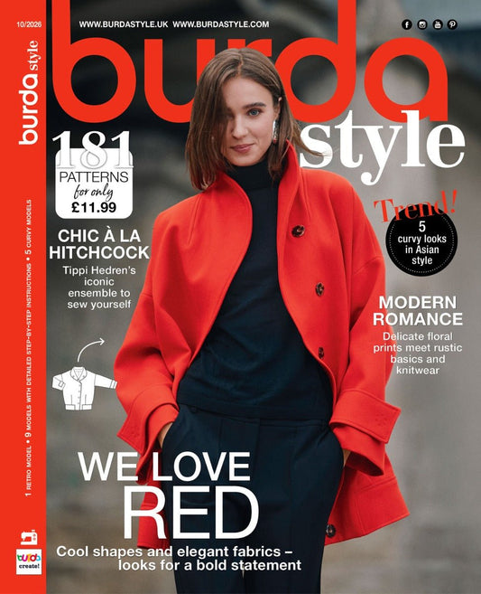 Image of Burda Style magazine – October 2026 | 181 patterns – available online at Charlotte's Fabrics