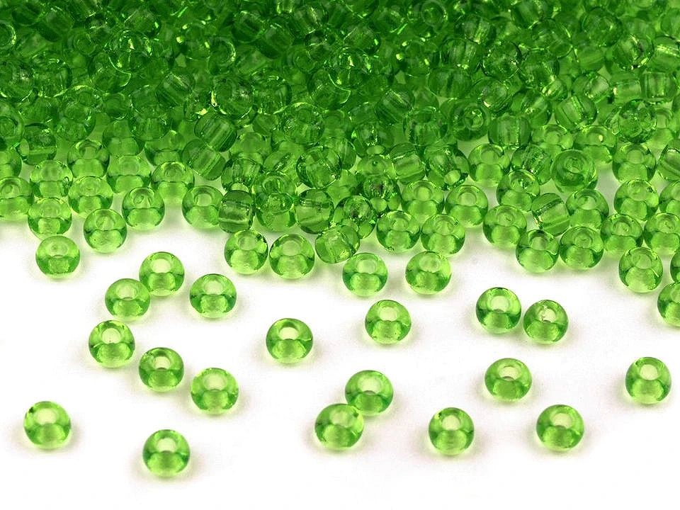 Attache avec perles en verre tchèque Preciosa 4,5 mm 20 g | tons variés – disponible chez Šarlotes audumi