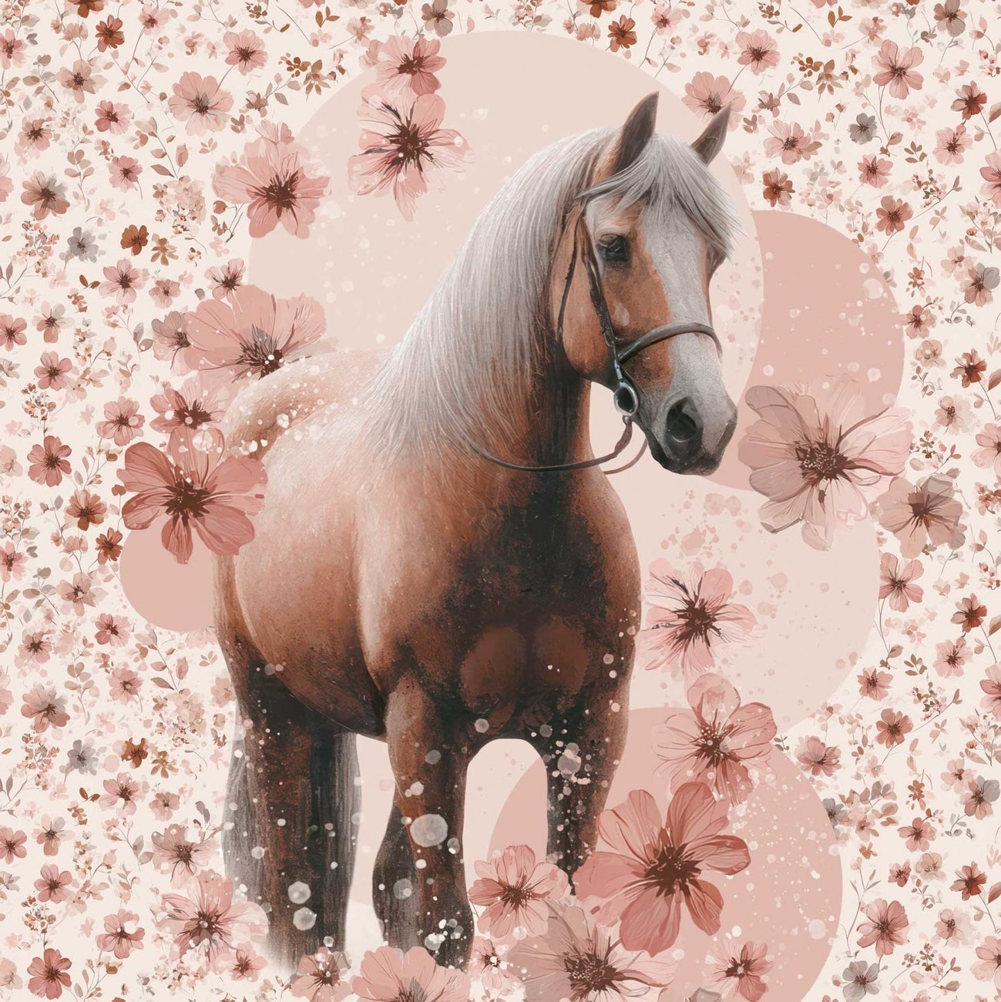 Attēls ar Cilpiņtrikotāžas panelis 40x50 cm - pasteļu jātnieks 250 g/m² – pieejams Šarlotes audumi