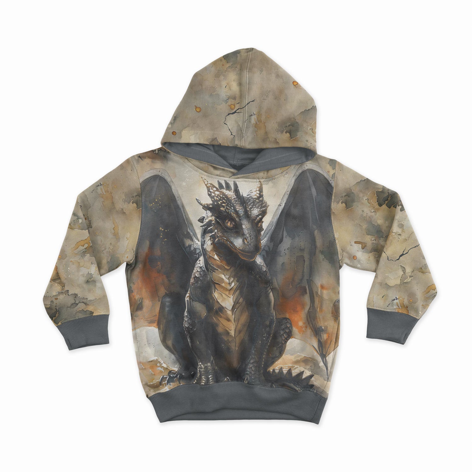 Image with loop-knit panel 40x50 cm - dragon 250 g/m² – available at Šarlotes audumi