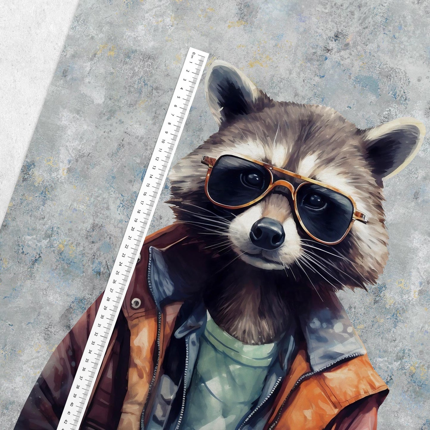 Attēls ar Cilpiņtrikotāžas panelis - jenots stilīgā aviatora tēlā 250 g/m² | Dizains - 01 – pieejams Šarlotes audumi