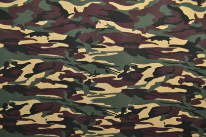 Camouflage poplin