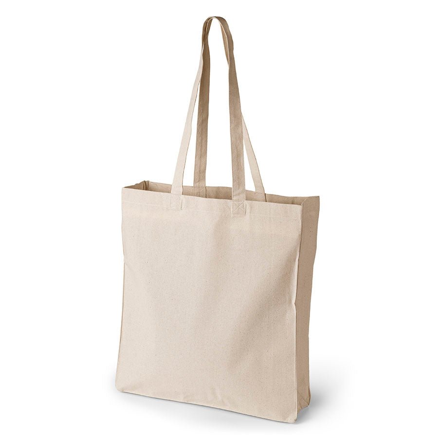alt
Image of a natural cotton bag with sides and bottom 28 x 32 cm (180 g/m²) – available at Šarlotes audumi